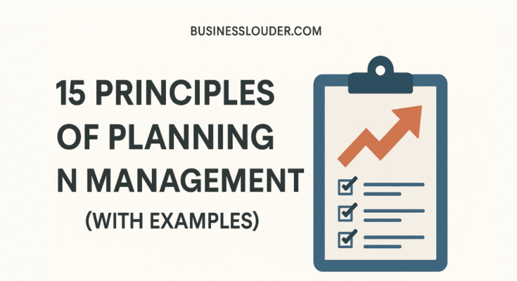 Principles of Planning in Management
