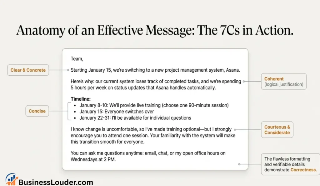 The 7cs in action IMAGE