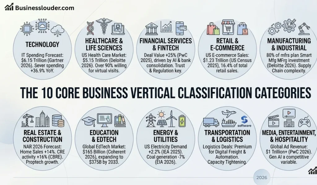 Business Vertical Classification Categories image