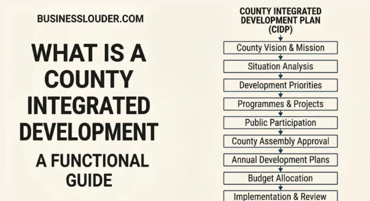 What Is County Integrated Development Plan diagram image
